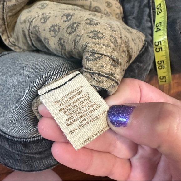 Y2k free people heart rivet denim jacket - Picture 6 of 6